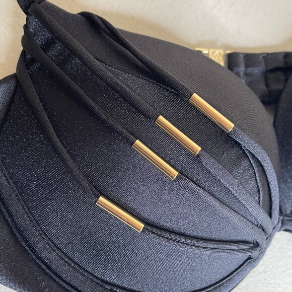 Victoria's Secret Archives Push-up Banded Bikini Top Size 32A - Picture 4 of 16